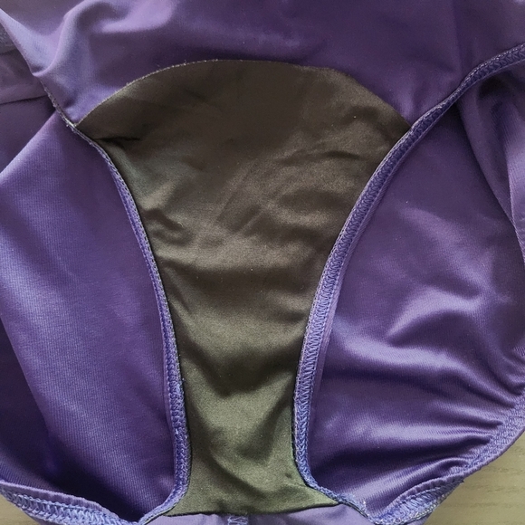 MIRACLESUIT RIALTO ONE PIECE SWIMSUIT PURPLE SLIMMING SZ 10 - Picture 8 of 12